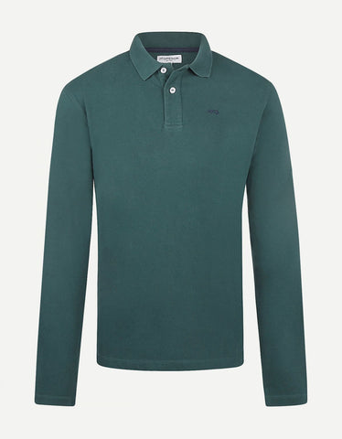 McGregor, Long Sleeves Pique Green Polo Shirt