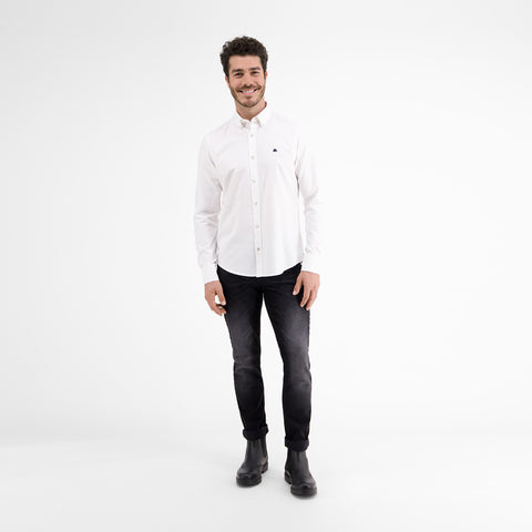 Lerros, White Plain Oxford Shirt