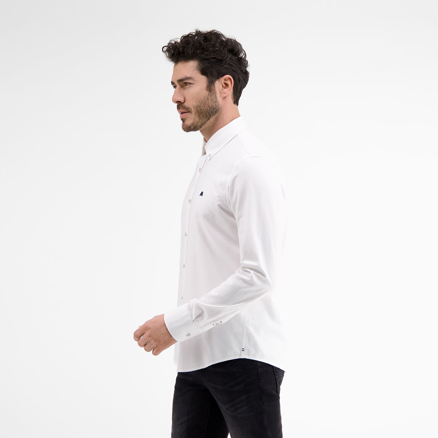 Lerros, White Plain Oxford Shirt