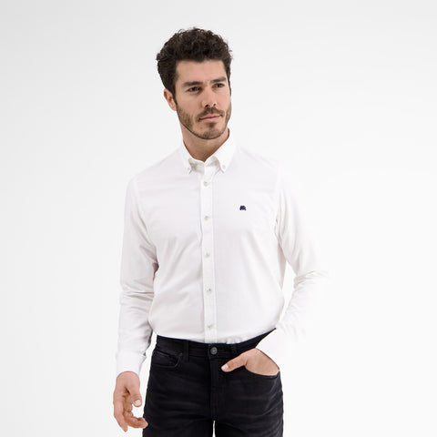 Lerros, White Plain Oxford Shirt