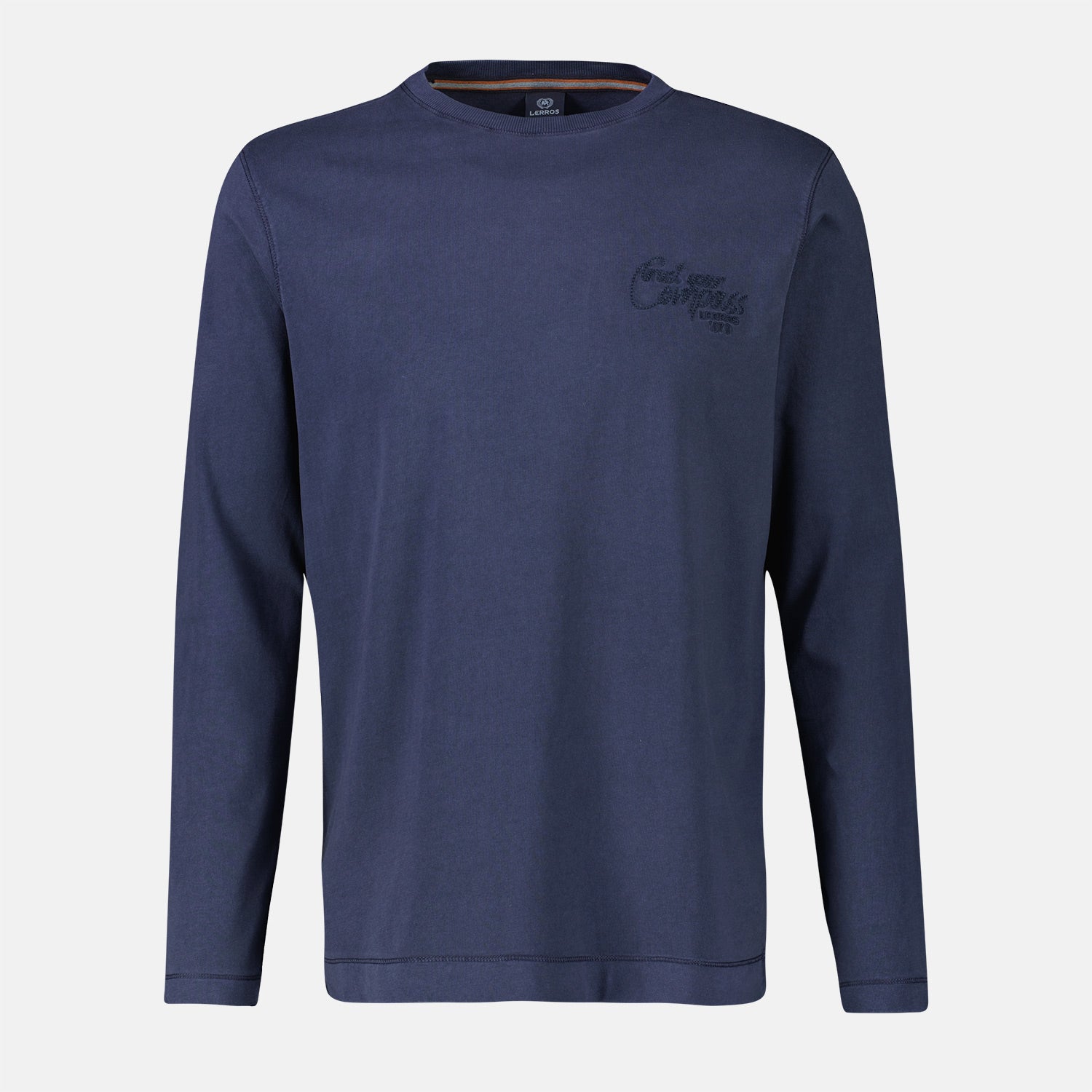 Lerros, Long-sleeve, Navy Plain-Colored T-Shirt