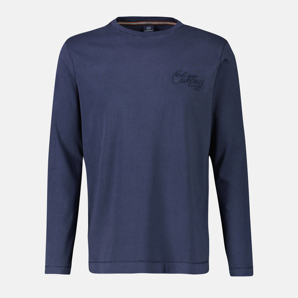Lerros, Long-sleeve, Navy Plain-Colored T-Shirt