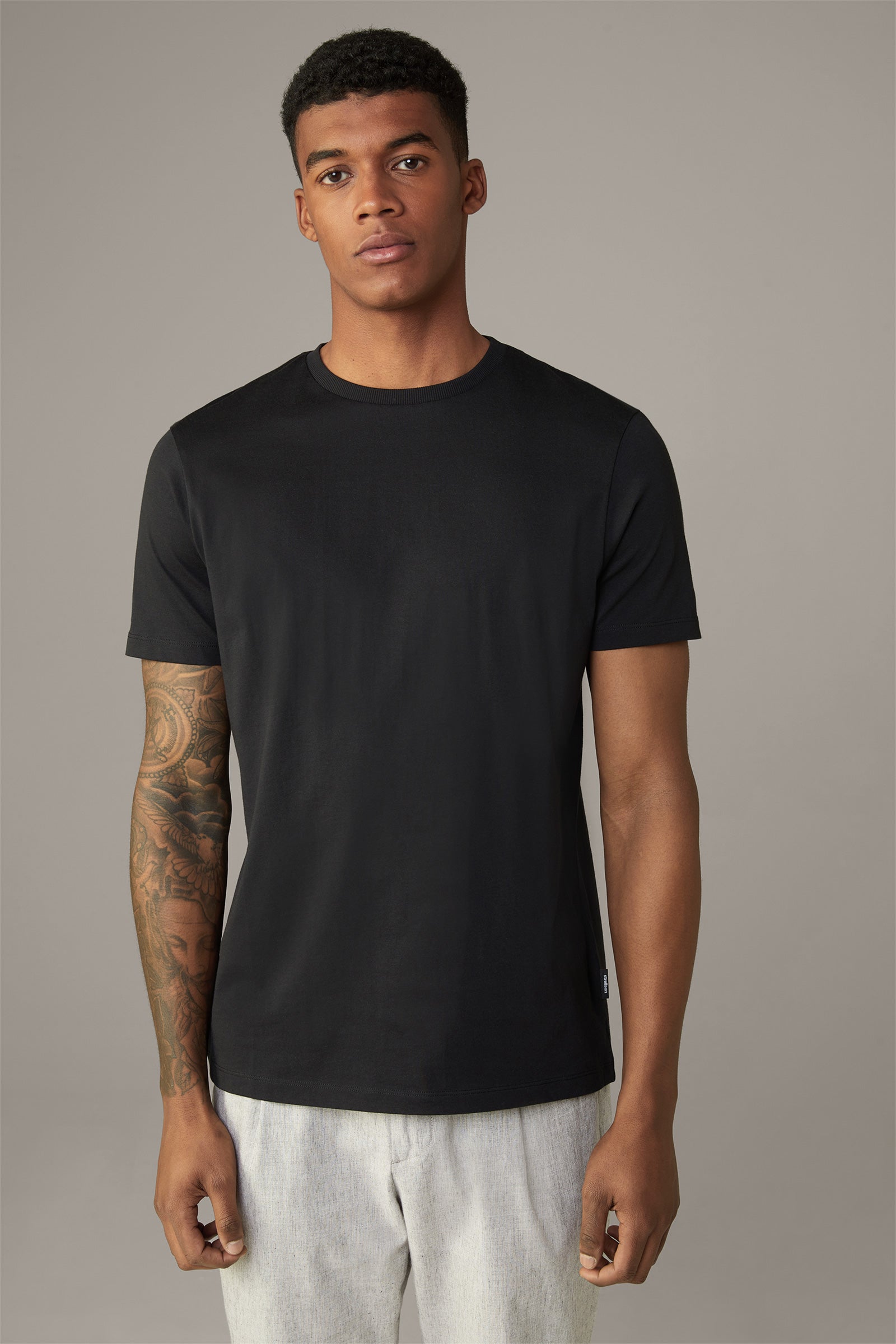 Strellson, Clark Black Basic T-Shirt