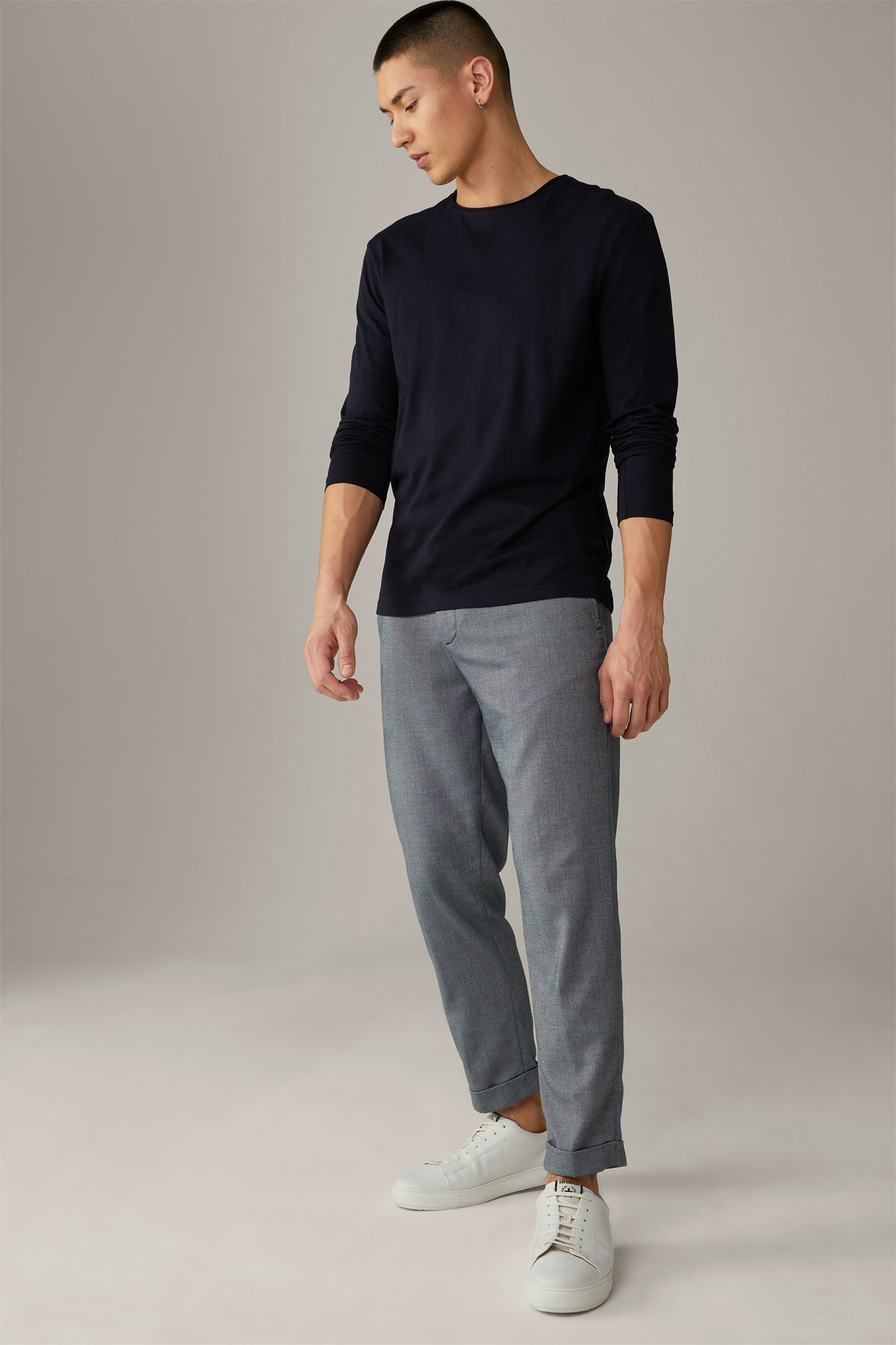 Strellson, Long Sleeve Navy Tyler T-Shirt
