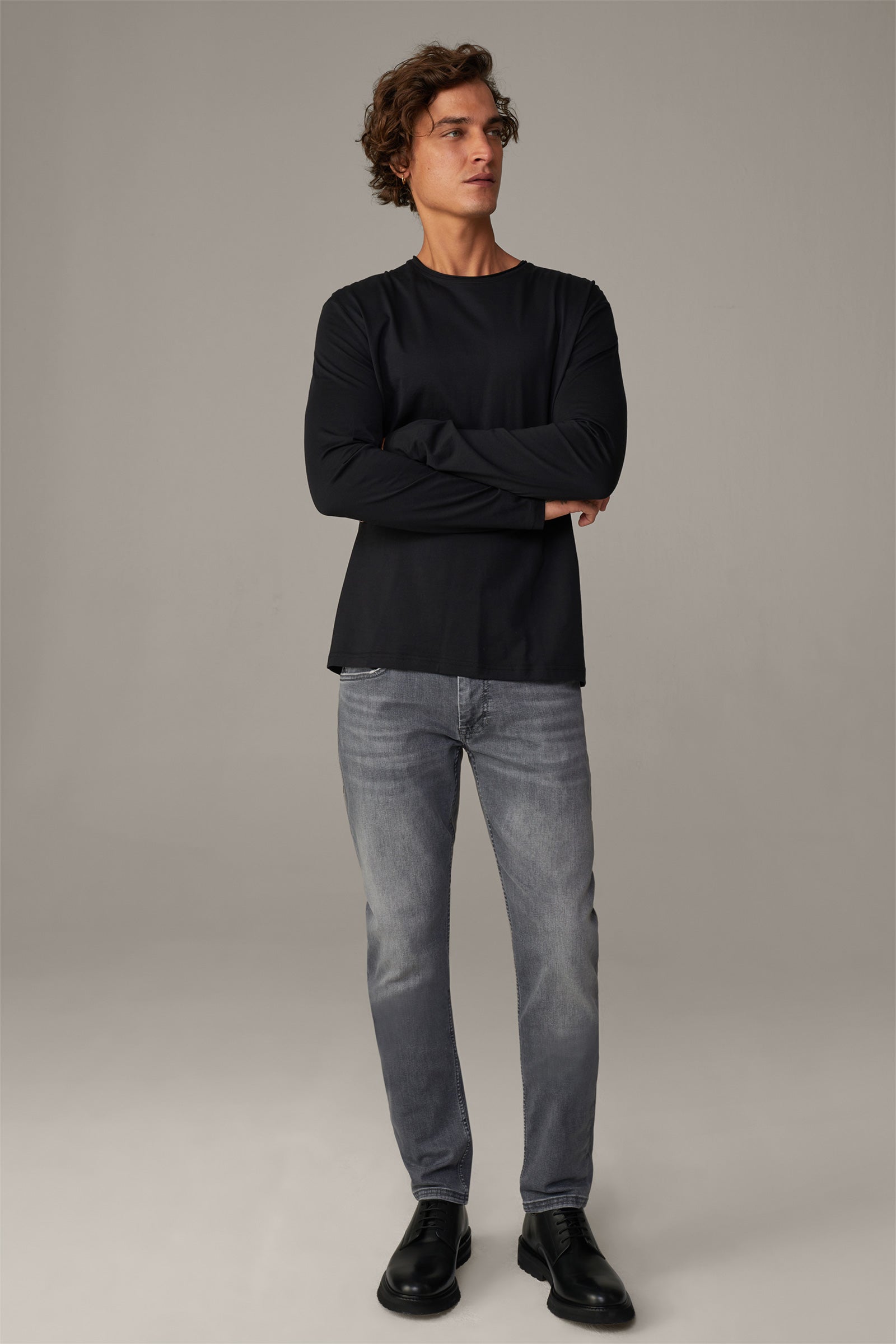 Strellson, Long Sleeve Black Tyler T-Shirt