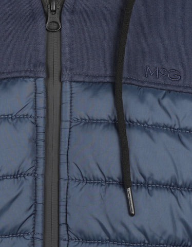 McGregor, Navy Sweatshirt With Zipper And Hood