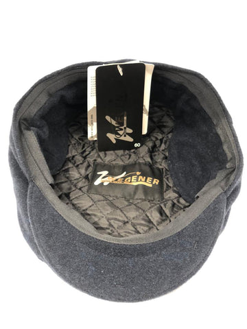 Wegener ,Black Flat Winter Cap with Ear Flaps