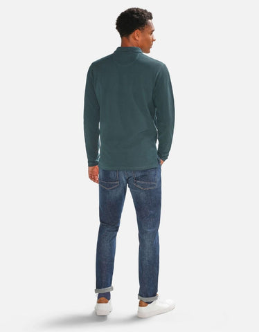 McGregor, Long Sleeves Pique Green Polo Shirt